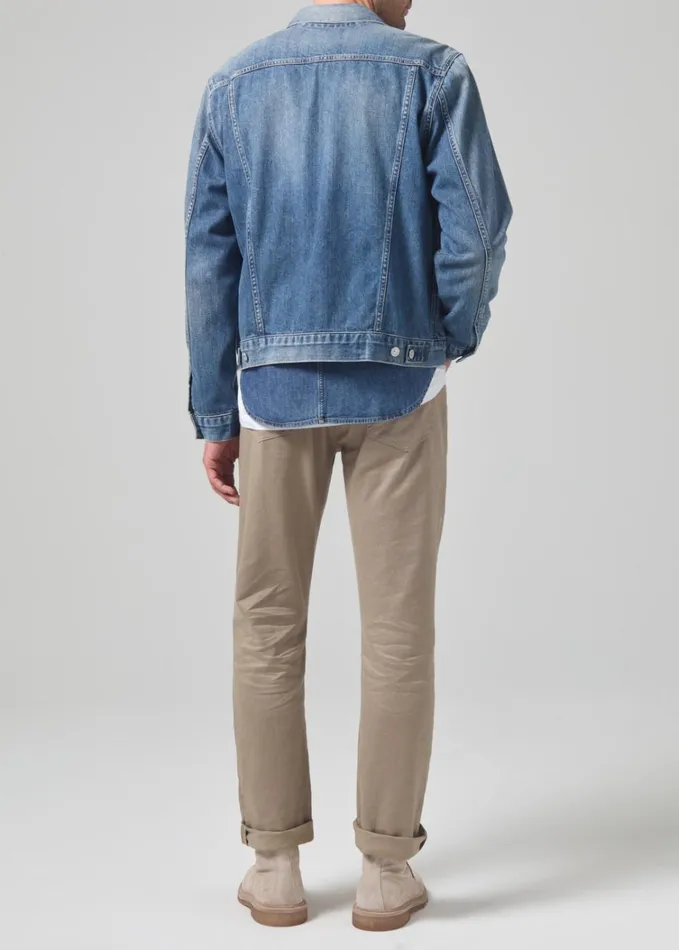 Citizens Of Humanity Gage Slim Straight Stretch Linen In Dune Men Pants