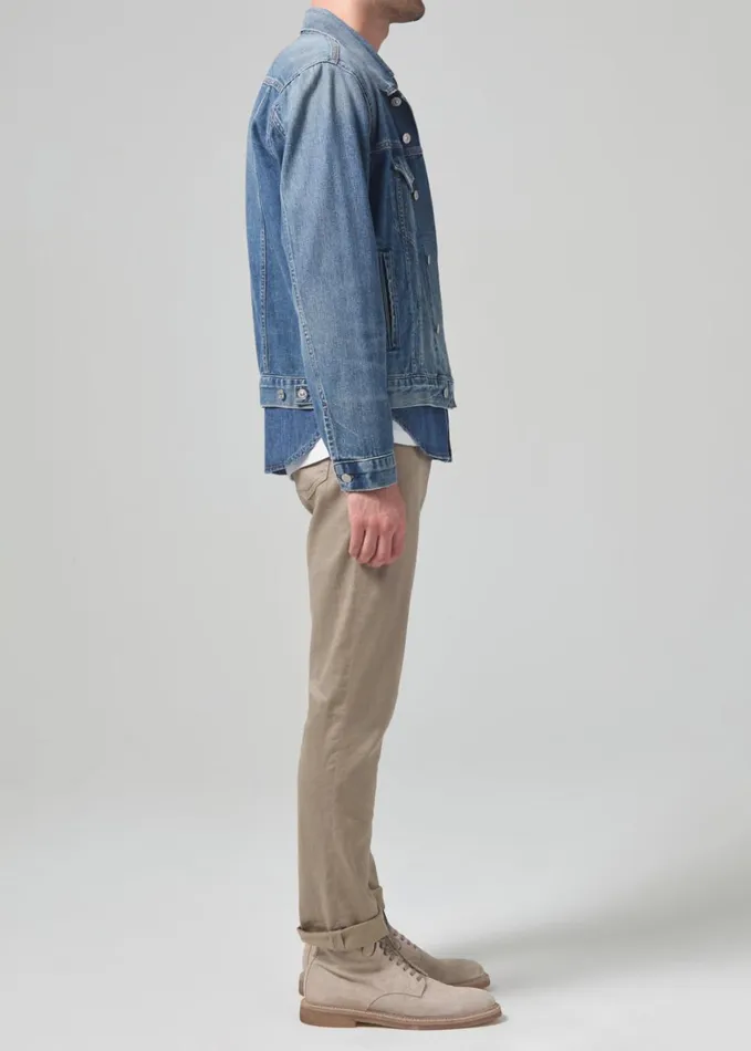 Citizens Of Humanity Gage Slim Straight Stretch Linen In Dune Men Pants