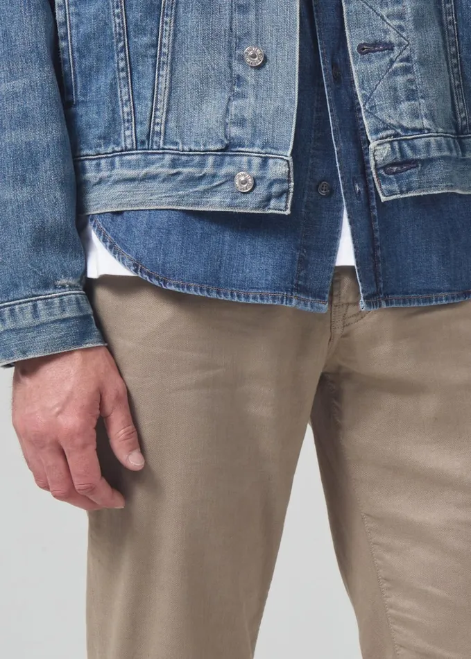 Citizens Of Humanity Gage Slim Straight Stretch Linen In Dune Men Pants