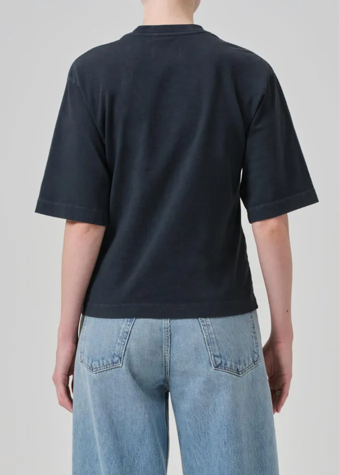Citizens Of Humanity Goldie Tee In Washed Black Women Tops