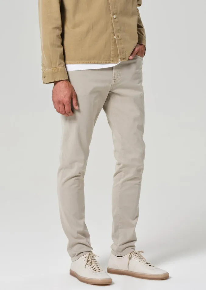 Citizens Of Humanity London Tapered Slim Stretch Sateen In Caraway Men Pants