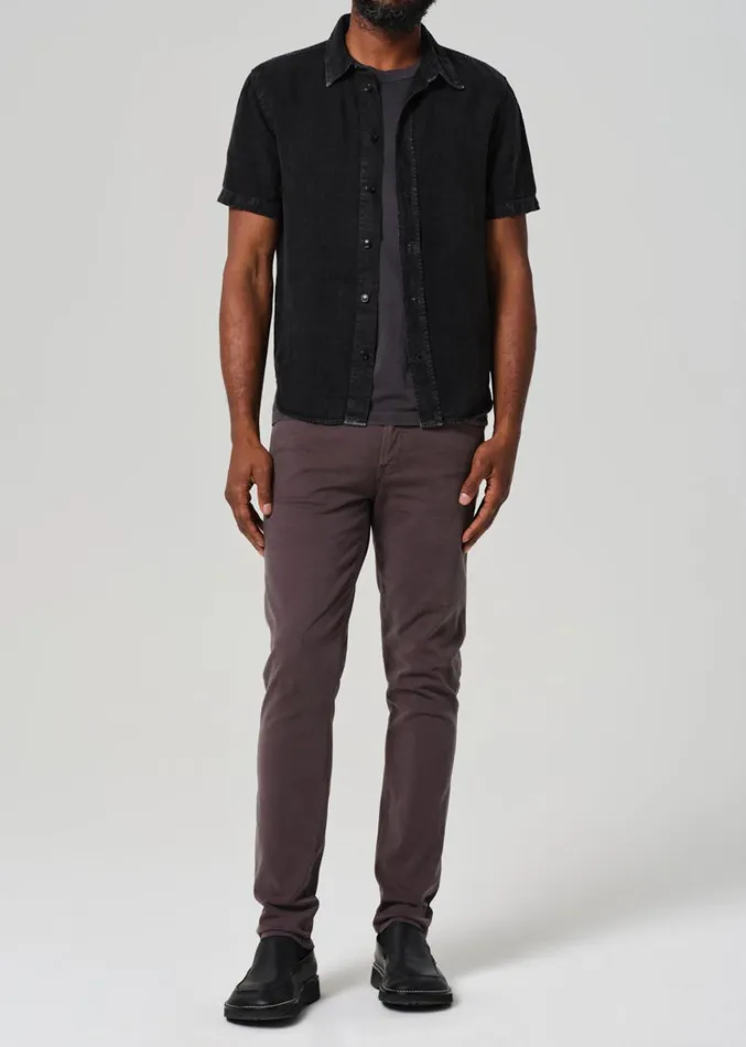 Citizens Of Humanity London Tapered Slim Stretch Sateen In Gravel Men Pants