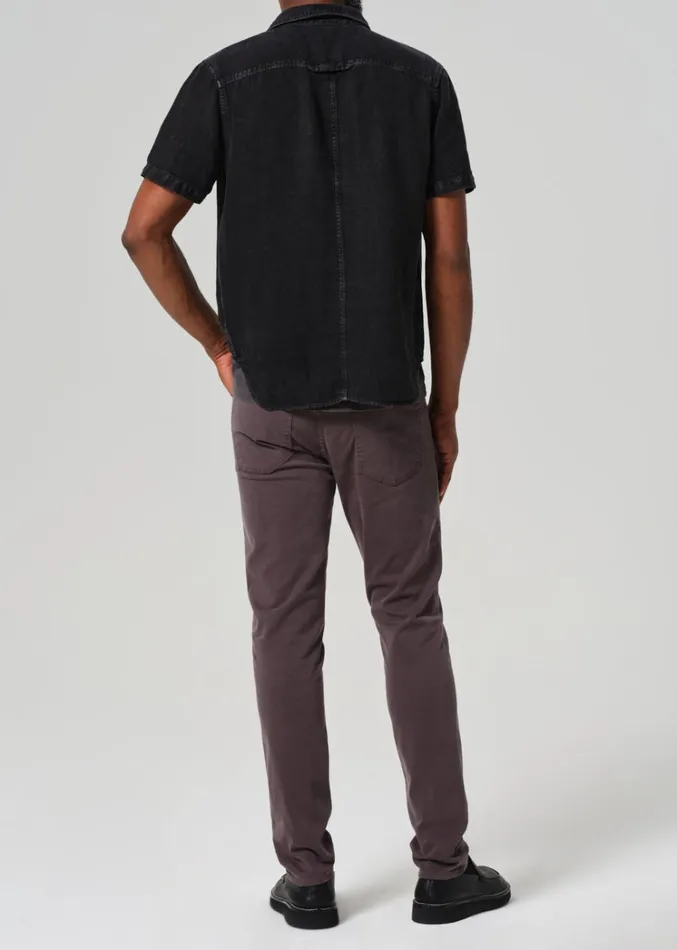 Citizens Of Humanity London Tapered Slim Stretch Sateen In Gravel Men Pants