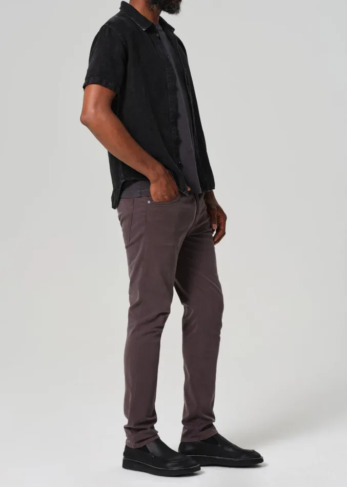 Citizens Of Humanity London Tapered Slim Stretch Sateen In Gravel Men Pants