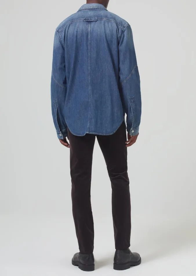 Citizens Of Humanity London Tapered Slim Velvet In Barrister Men Pants