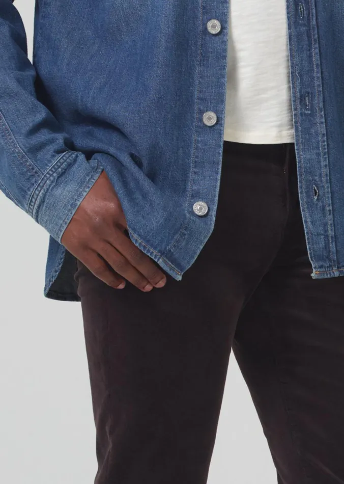 Citizens Of Humanity London Tapered Slim Velvet In Barrister Men Pants