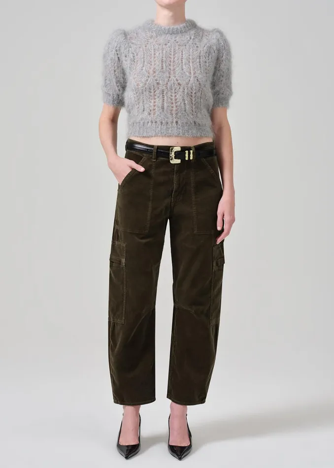 Citizens Of Humanity Marcelle Low Slung Easy Cargo Corduroy In Costes Women Pants