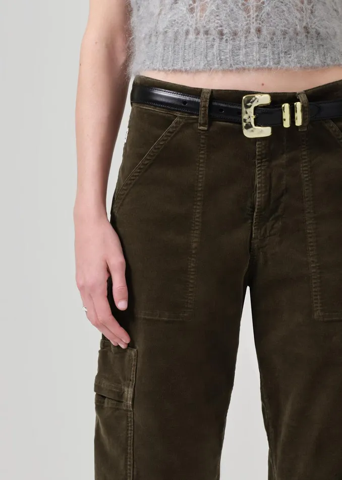 Citizens Of Humanity Marcelle Low Slung Easy Cargo Corduroy In Costes Women Pants