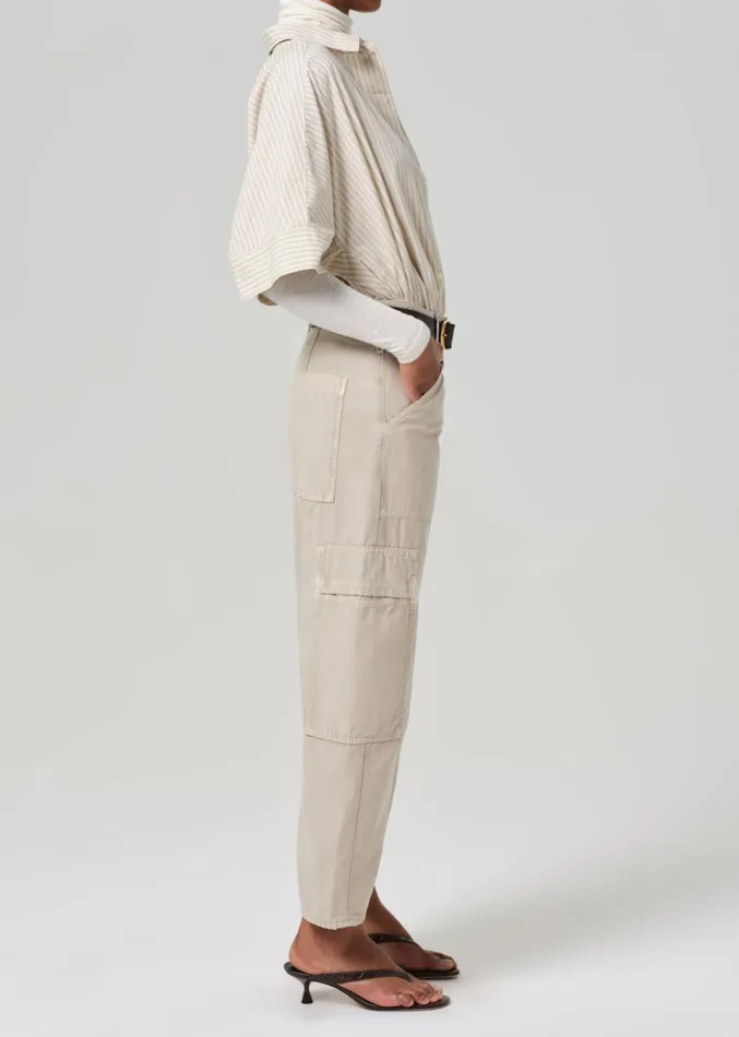 Citizens Of Humanity Marcelle Low Slung Easy Cargo In Burnished Quartz Women Pants