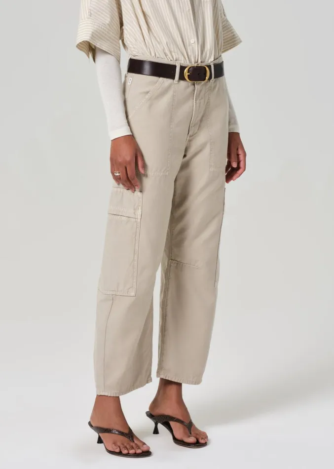 Citizens Of Humanity Marcelle Low Slung Easy Cargo In Burnished Quartz Women Pants