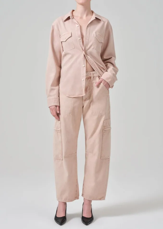Citizens Of Humanity Marcelle Low Slung Easy Cargo In Roselle Women Pants