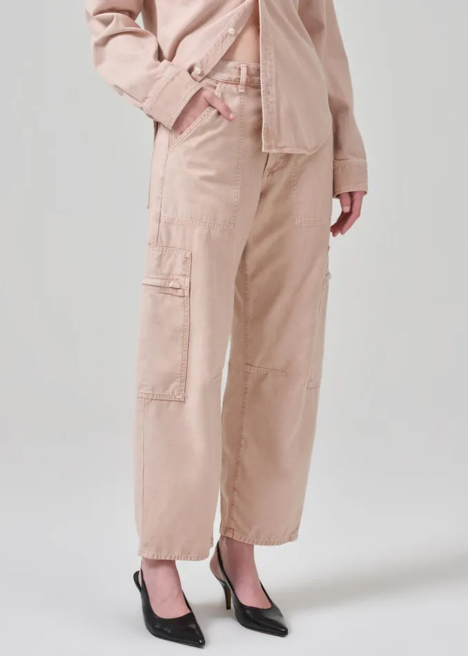 Citizens Of Humanity Marcelle Low Slung Easy Cargo In Roselle Women Pants