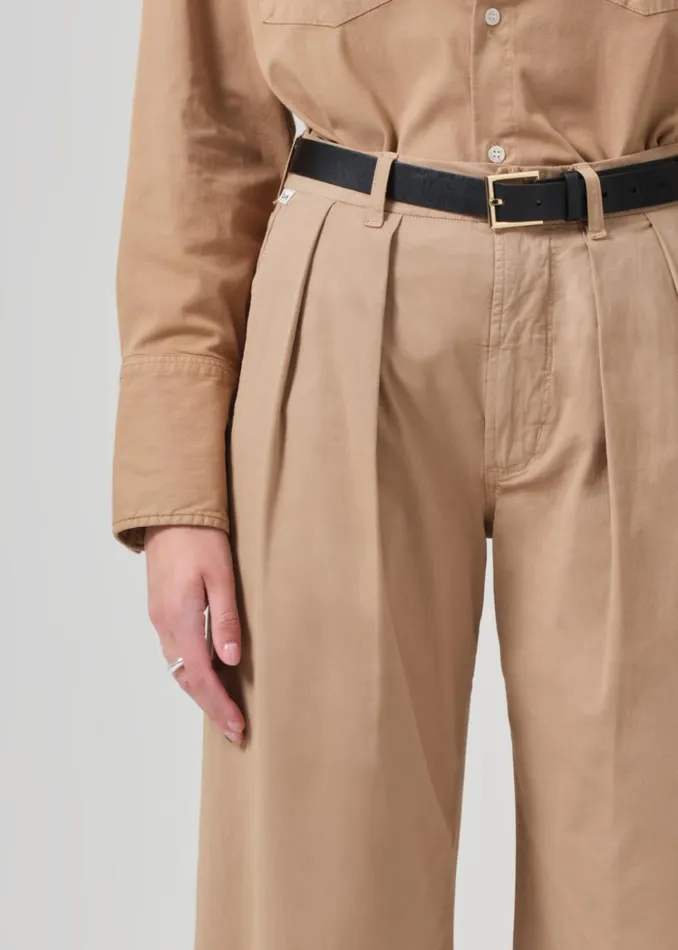 Citizens Of Humanity Petra Pleated Trouser In Nano Women Pants