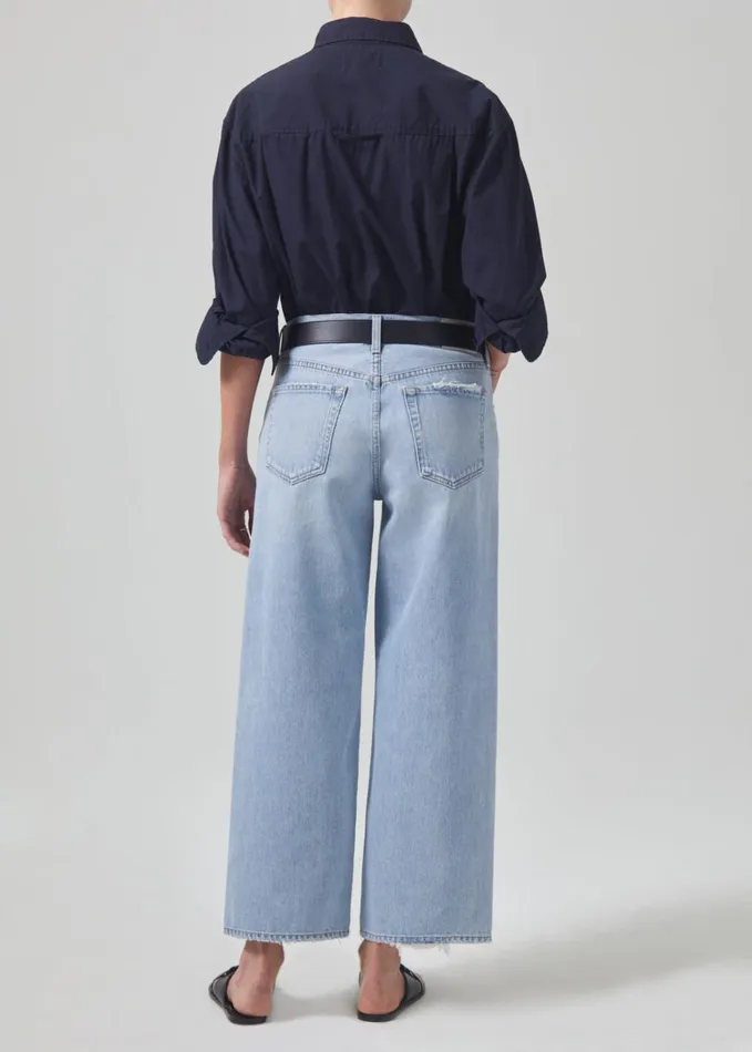 Citizens Of Humanity Pina Low Rise Baggy Crop In Cascade Women Jeans