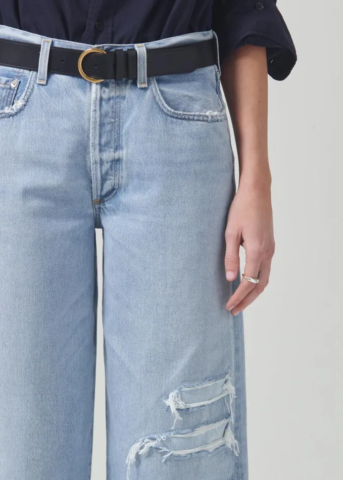 Citizens Of Humanity Pina Low Rise Baggy Crop In Cascade Women Jeans
