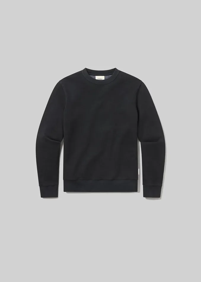 Citizens Of Humanity Vintage Crewneck Sweatshirt In Washed Black Men Shirts