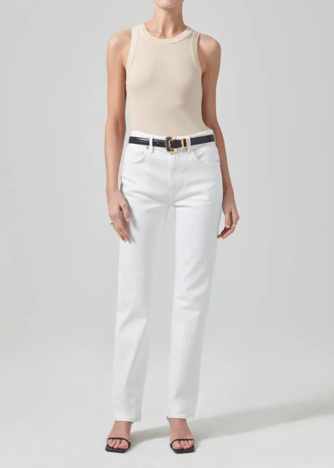 Citizens Of Humanity Zurie Straight In Soft White Women Jeans