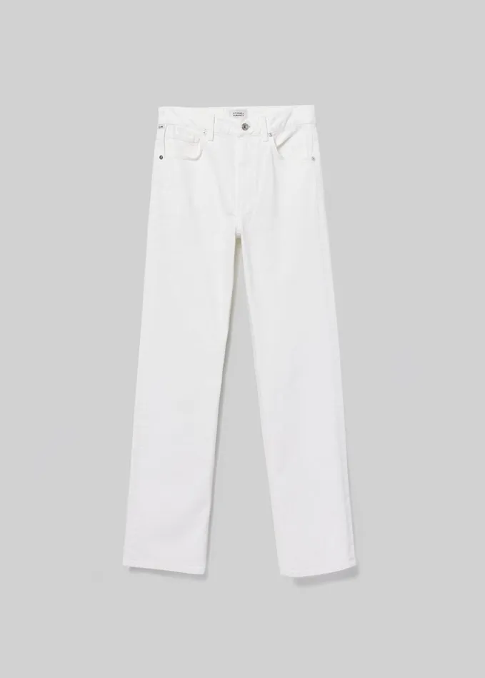 Citizens Of Humanity Zurie Straight In Soft White Women Jeans