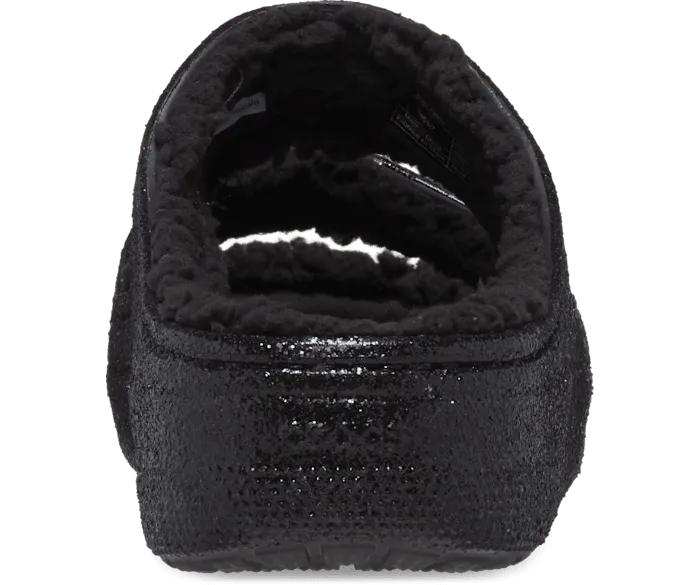 Classic Cozzzy Glitter II Sandal Black Men Crocs Slides