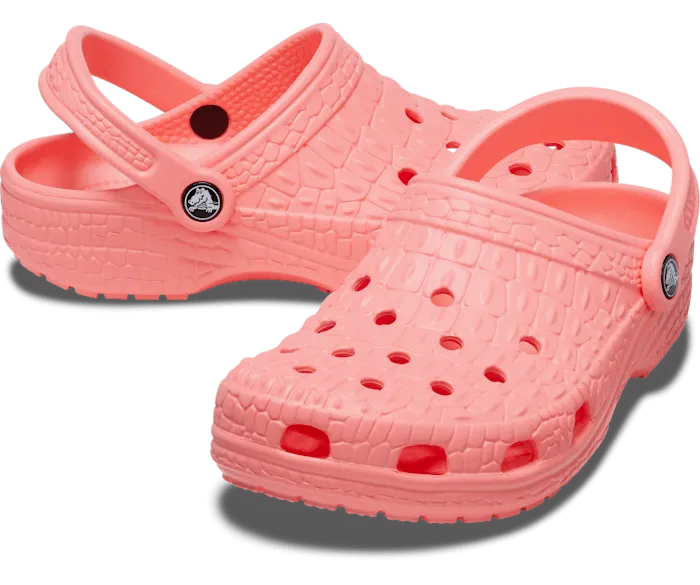 Classic Crocskin Clog Guava Women Crocs Clogs