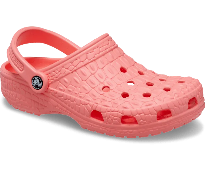 Classic Crocskin Clog Guava Women Crocs Clogs