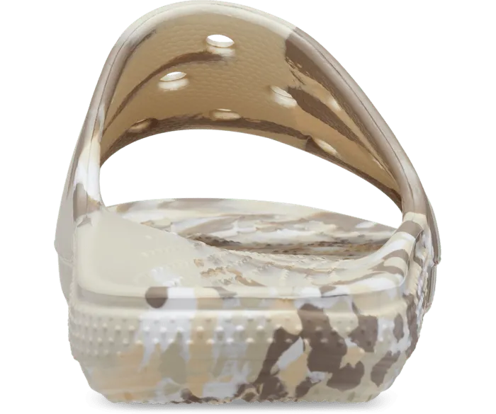 Classic Marbled Slide Bone Multi Women Crocs Slides