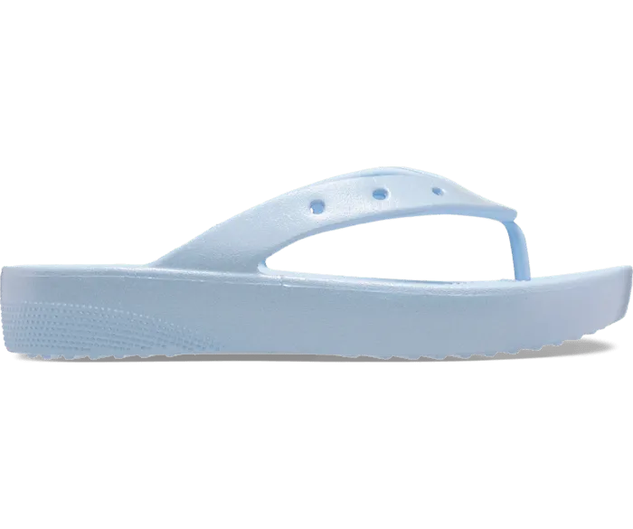 Classic Platform Meta Pearl Flip Blue Calcite Women Crocs Sandals