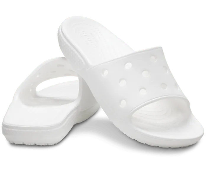 Classic Slide White Kids Crocs Sandals