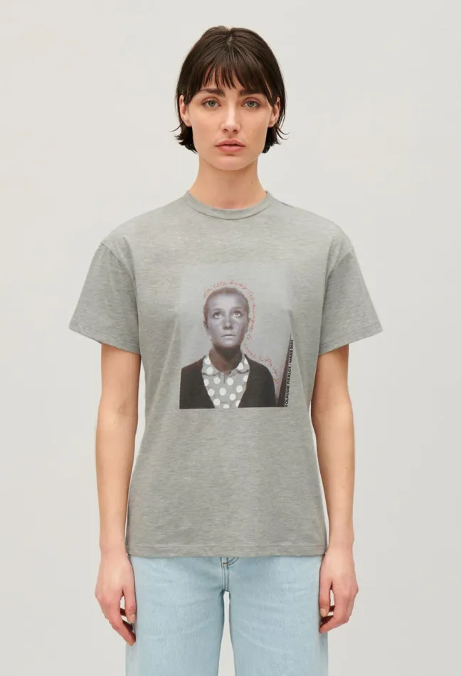Claudie Pierlot 29 Me039s Of The Month TShirt 8211 042924 Mottled Grey Women TShirts
