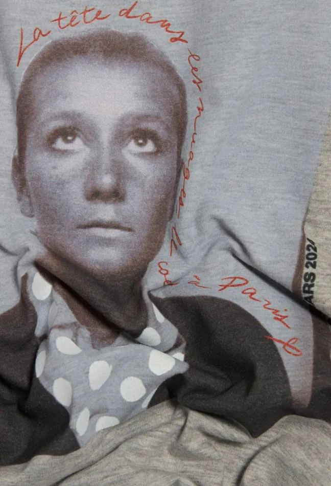 Claudie Pierlot 29 Me039s Of The Month TShirt 8211 042924 Mottled Grey Women TShirts