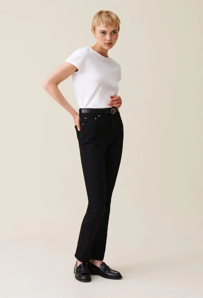 Claudie Pierlot Black MidRise Slim Jeans Women Jeans And Trousers Claudie Pierlot Black MidRise Slim Jeans Women Jeans And Trousers