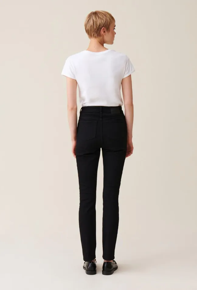 Claudie Pierlot Black MidRise Slim Jeans Women Jeans And Trousers Claudie Pierlot Black MidRise Slim Jeans Women Jeans And Trousers