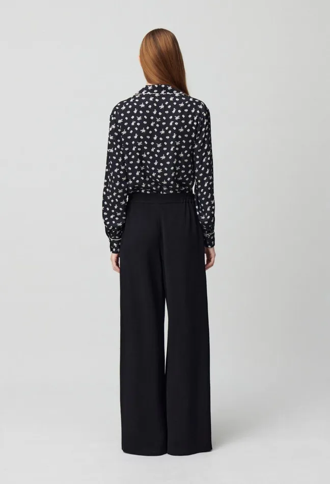Claudie Pierlot Elasticated Fluid Trousers Black Women Jeans And Trousers Claudie Pierlot Elasticated Fluid Trousers Black Women Jeans And Trousers