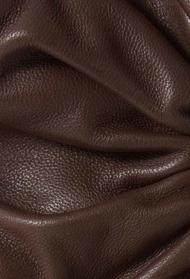 Claudie Pierlot Leather Scrunchie With Topstitching Brown Women Jewellery And Scrunchies Claudie Pierlot Leather Scrunchie With Topstitching Brown Women Jewellery And Scrunchies
