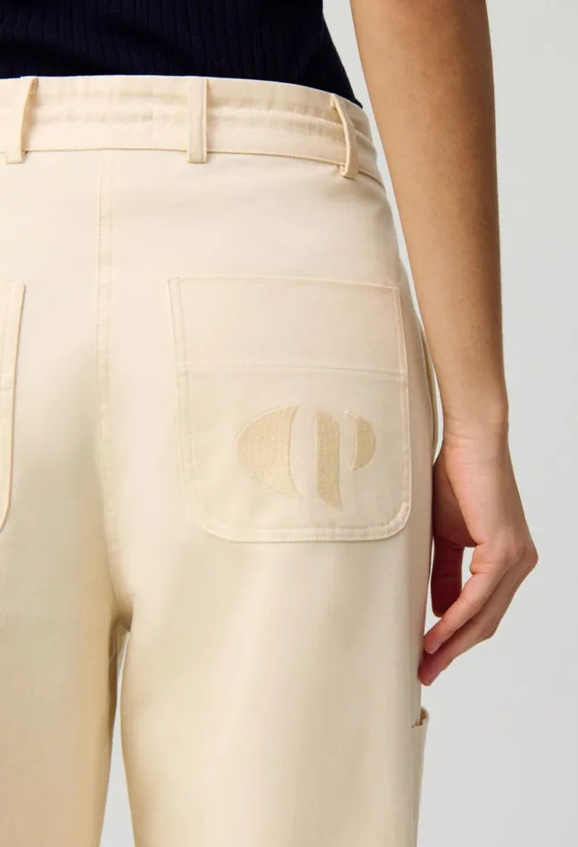 Claudie Pierlot LowRise Cargo Trousers Beige Women Jeans And Trousers Claudie Pierlot LowRise Cargo Trousers Beige Women Jeans And Trousers