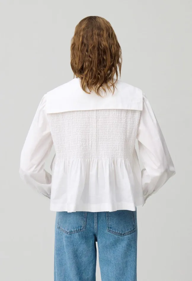Claudie Pierlot Ruffled Blouse White Women Tops And Shirts