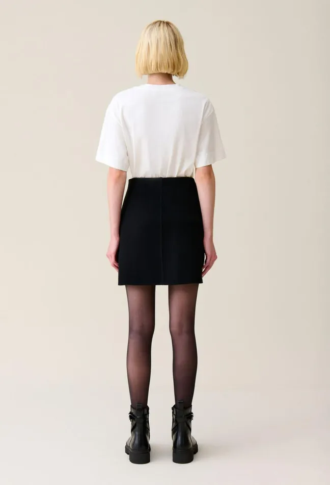 Claudie Pierlot Straight Mini Skirt Black Women Skirts And Shorts