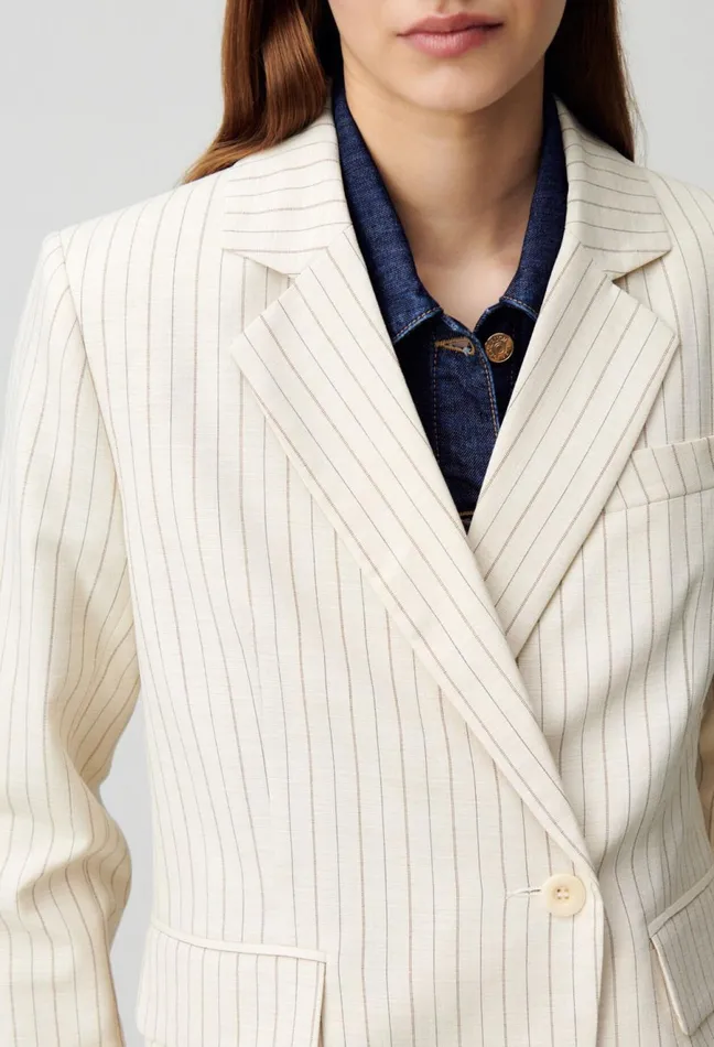 Claudie Pierlot Striped Blazer Dualcolor Women Blazers