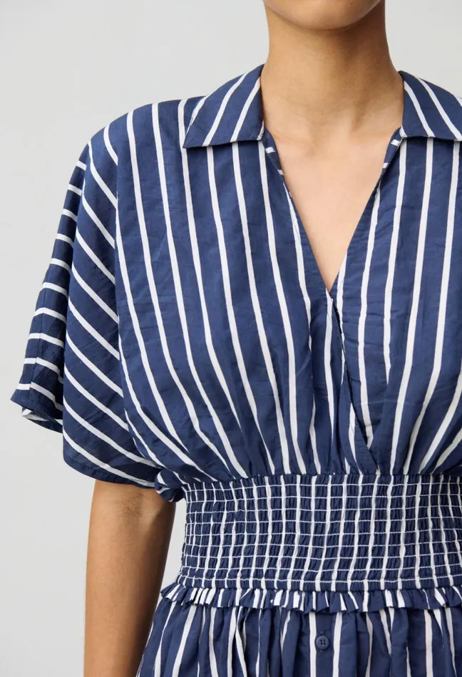 Claudie Pierlot Striped Wrap Dress Dualcolor Women Dresses Claudie Pierlot Striped Wrap Dress Dualcolor Women Dresses