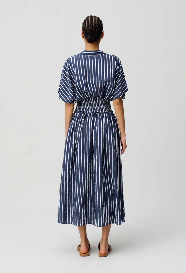 Claudie Pierlot Striped Wrap Dress Dualcolor Women Dresses Claudie Pierlot Striped Wrap Dress Dualcolor Women Dresses