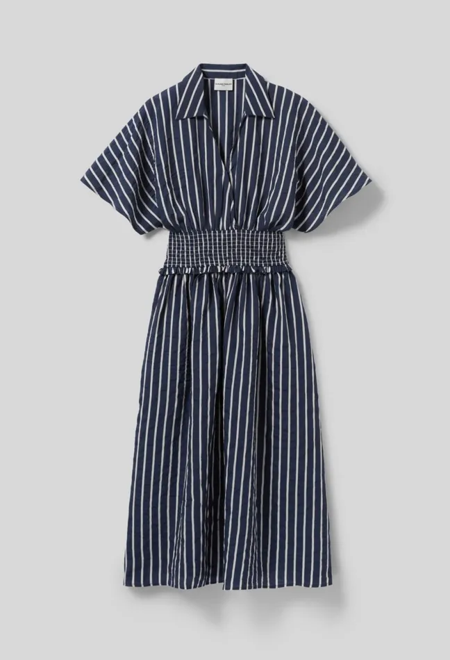 Claudie Pierlot Striped Wrap Dress Dualcolor Women Dresses Claudie Pierlot Striped Wrap Dress Dualcolor Women Dresses