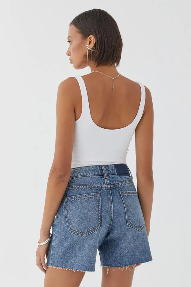 Clothing Supr Denim Shorts and Skirts 90 S Cut Off Denim Short Stella Blue