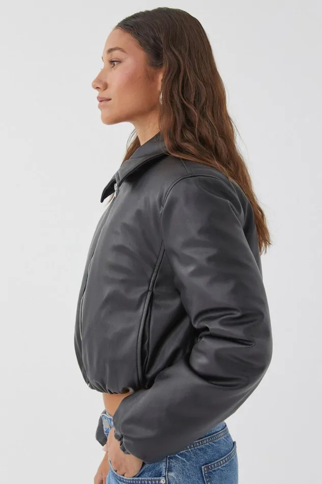 Clothing Supr Jackets and Puffers Lotti Puff Bomber Jacket Black