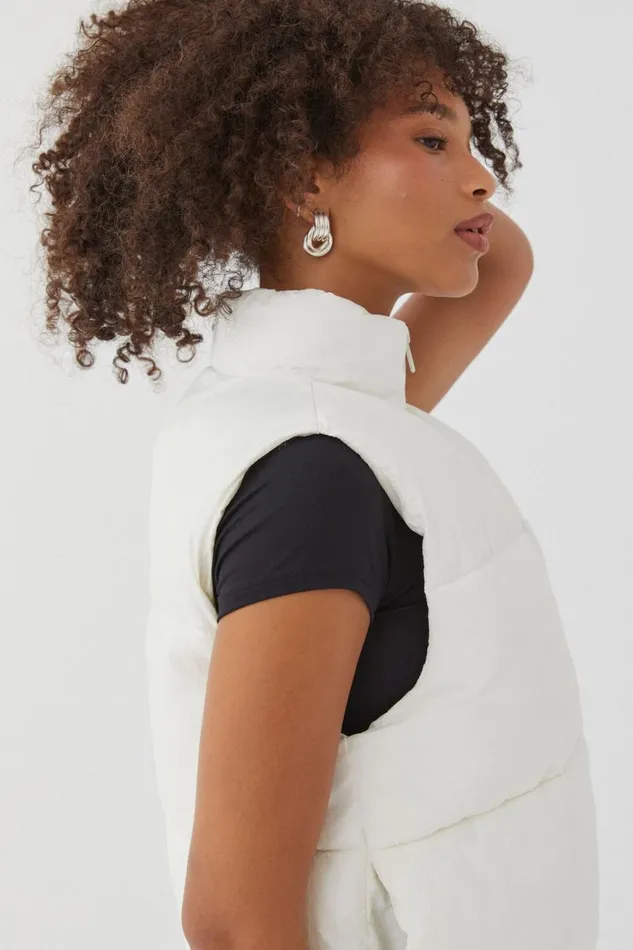 Clothing Supr Jackets and Puffers Recycled Puffer Vest Winter White