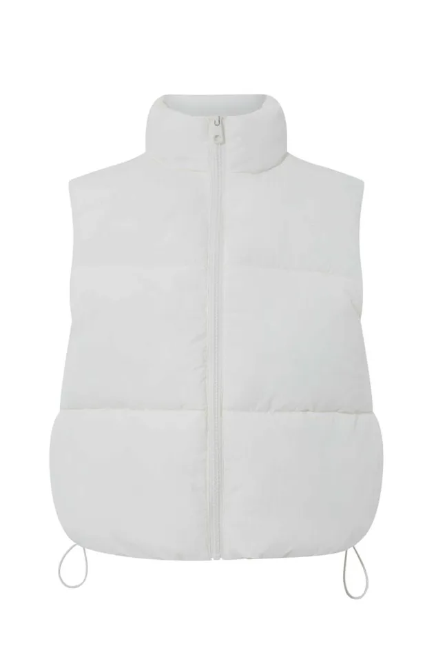 Clothing Supr Jackets and Puffers Recycled Puffer Vest Winter White