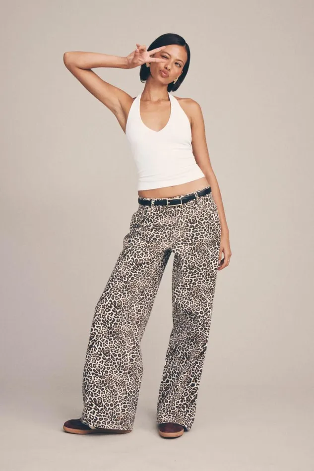 Clothing Supr Jeans Low Rise Baggy Jean Devin Leopard