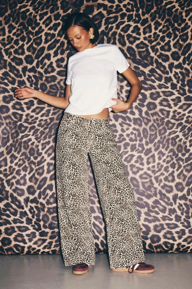 Clothing Supr Jeans Low Rise Baggy Jean Devin Leopard