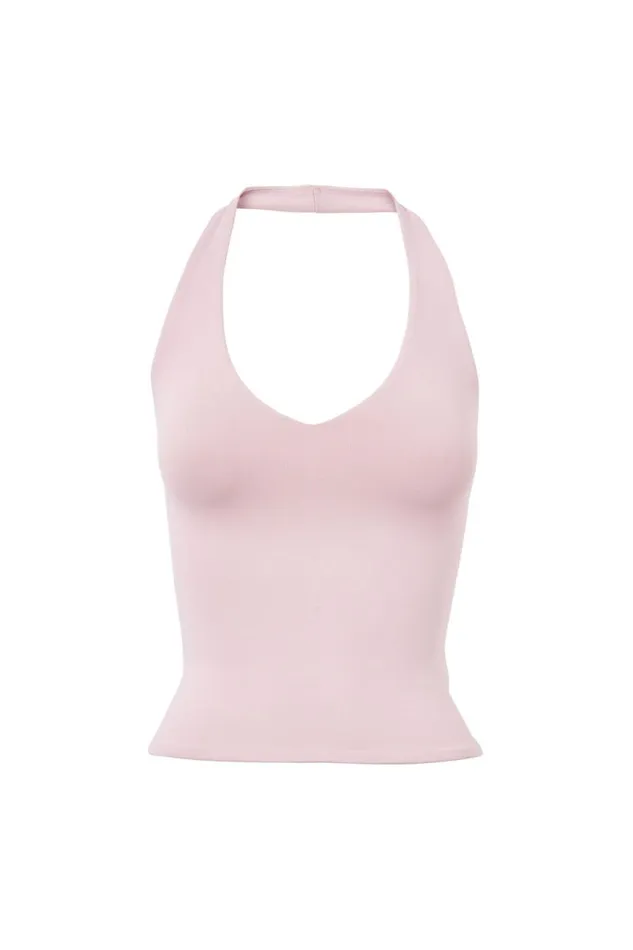 Clothing Supr Luxe Essentials Luxe Halter Top Muted Orchid