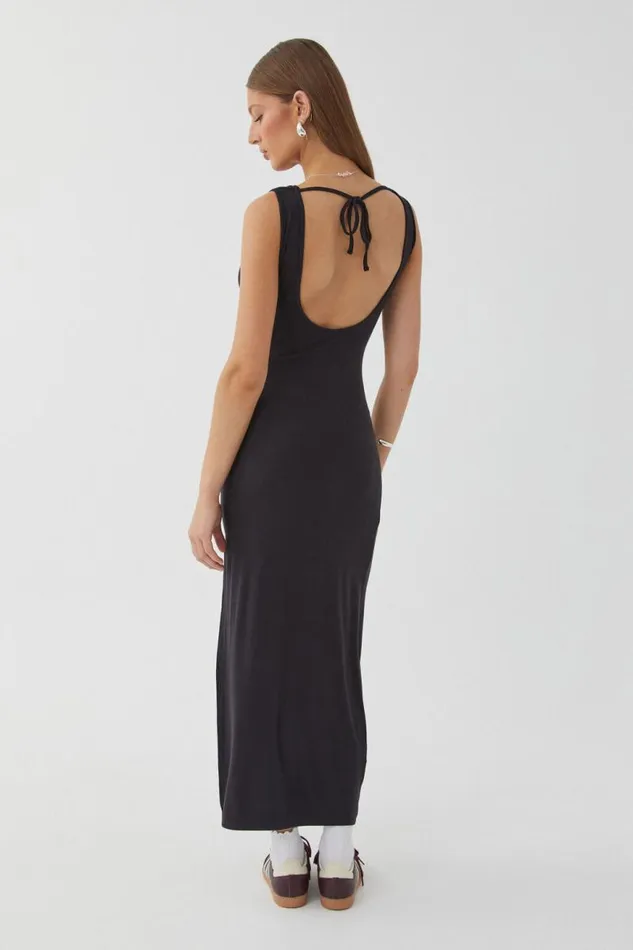 Clothing Supr Maxi Dresses Soft Capri Maxi Dress Black