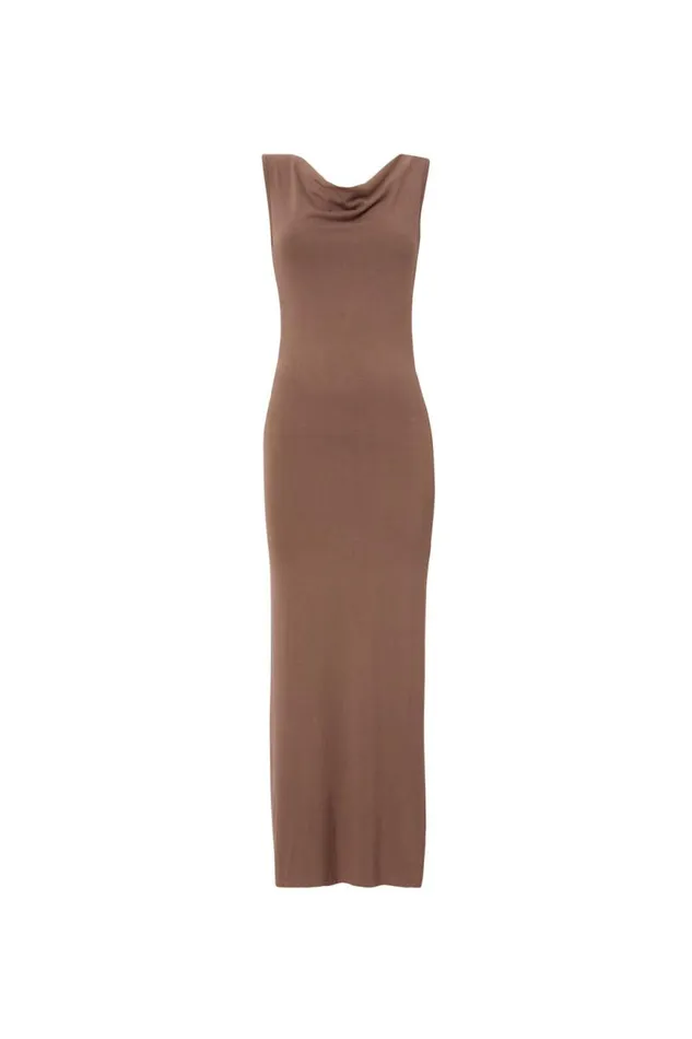 Clothing Supr Maxi Dresses Soft Capri Maxi Dress Brown Carob